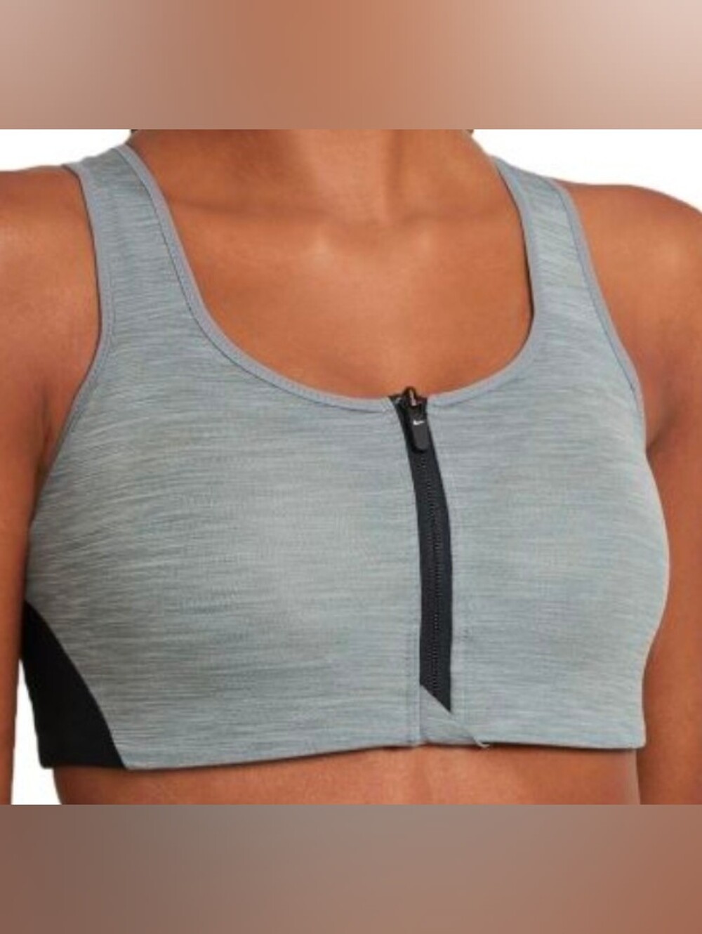 Nike DRI-FIT Shape High Support Padded Zip Front Sports Bra